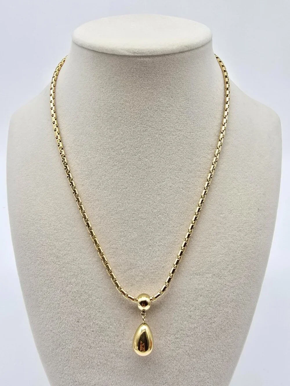 ✨ Stainless Steel Gold-Plated Necklace with Authentic Louis Vuitton Padlock ✨